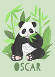 Panda Jungle Nursery Print