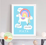 Unicorn Nursery Illustration